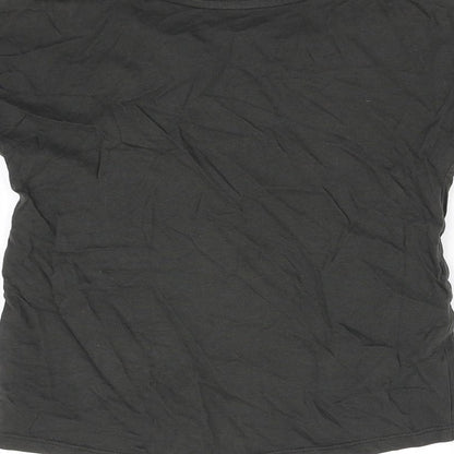 Tu Girls Black   Basic T-Shirt Size 6 Years