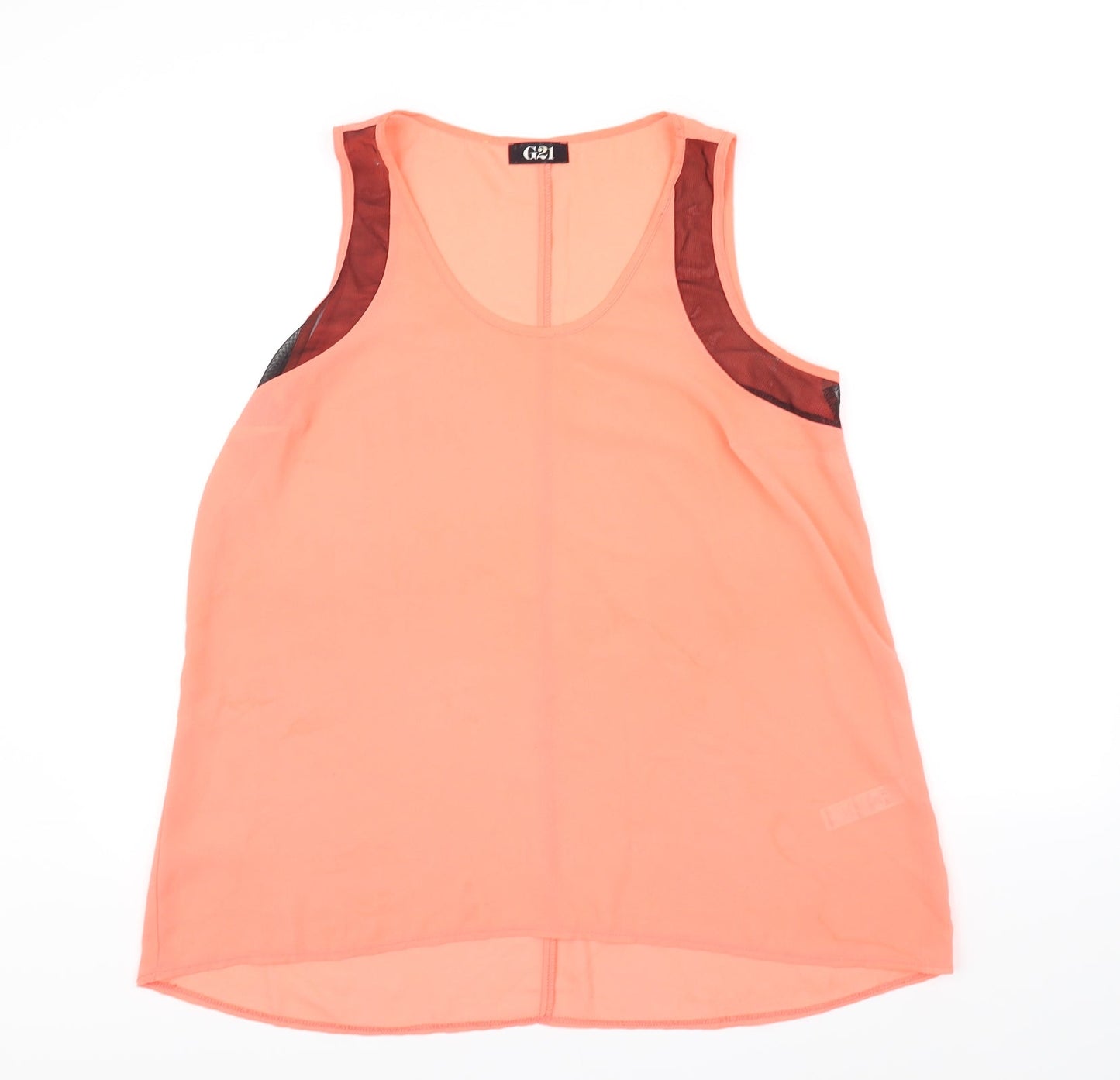 Womens UK Size 12 g21 Orange Basic Blouse