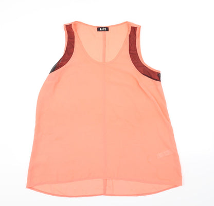Womens UK Size 12 g21 Orange Basic Blouse