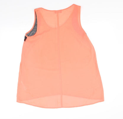 Womens UK Size 12 g21 Orange Basic Blouse