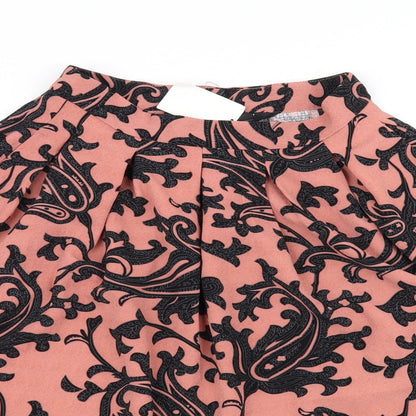 H&M Womens Pink Geometric  A-Line Skirt Size 10