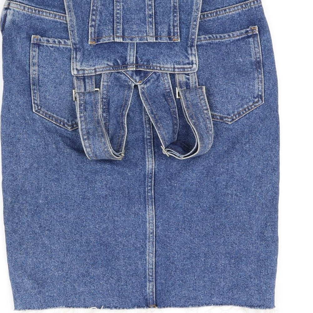 New Look Womens Blue   Dungaree One-Piece Size 8 L32 in