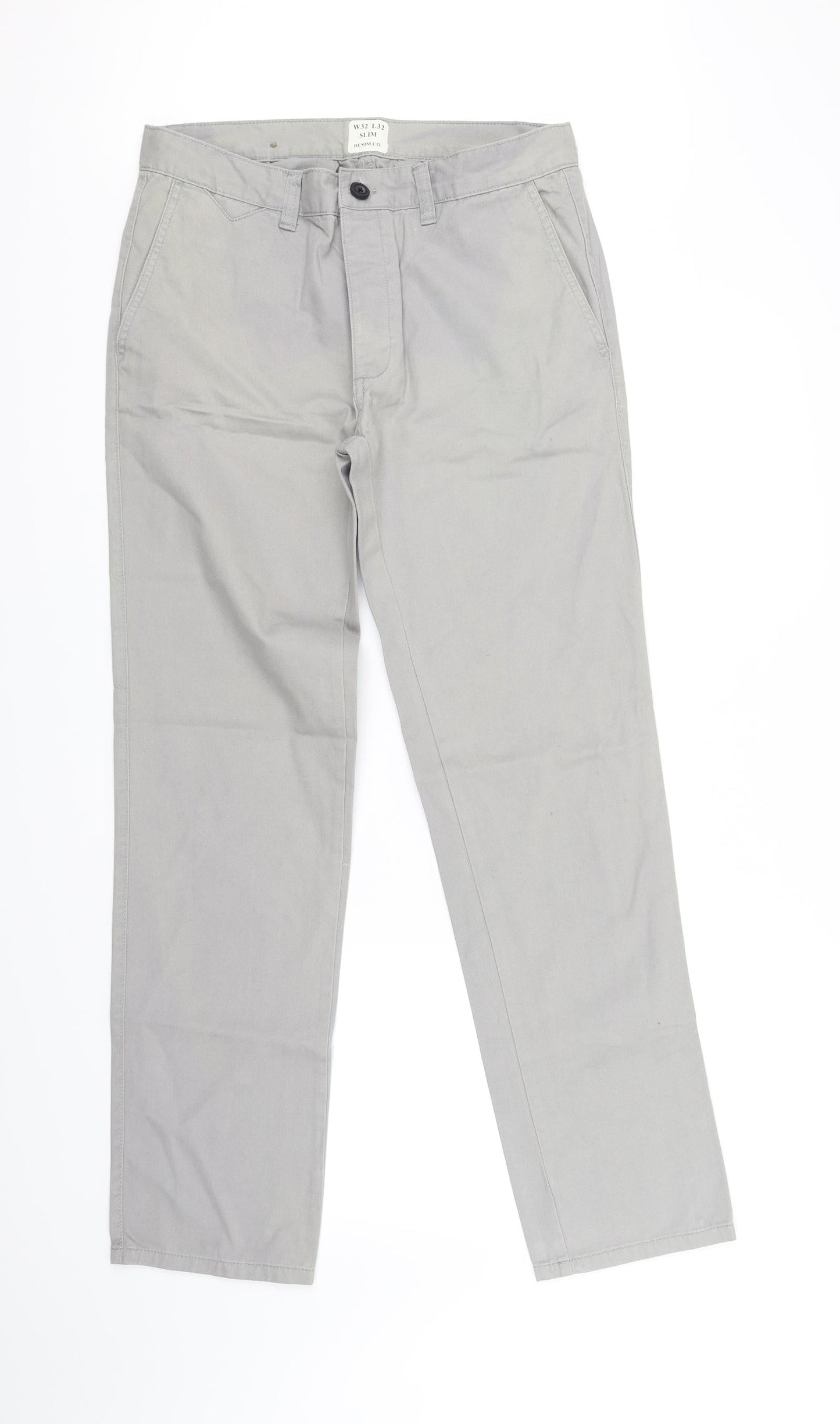 Womens UK Size M deniem co Regular Fit  Grey Trousers