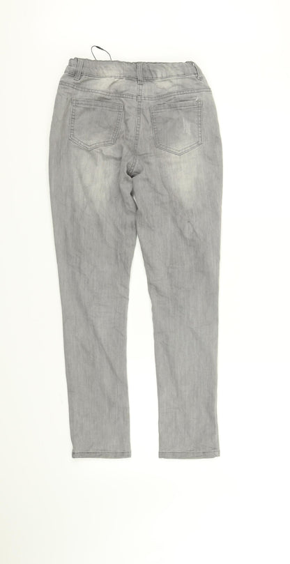 deniem & co Girls Grey   Straight Jeans Size 11-12 Years