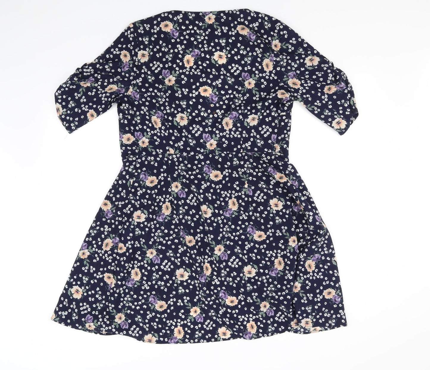 Glamorous Womens Blue Floral  A-Line  Size S