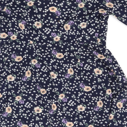 Glamorous Womens Blue Floral  A-Line  Size S
