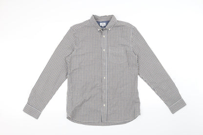 Mens UK Size M NEXT White  Button-Up Long Sleeve Casual Shirt