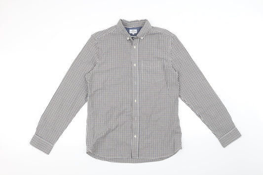 Mens UK Size M NEXT White  Button-Up Long Sleeve Casual Shirt