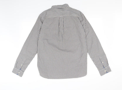 Mens UK Size M NEXT White  Button-Up Long Sleeve Casual Shirt
