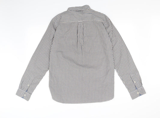 Mens UK Size M NEXT White  Button-Up Long Sleeve Casual Shirt
