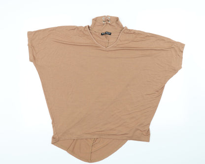 Womens UK Size 12 Select Beige Basic Blouse