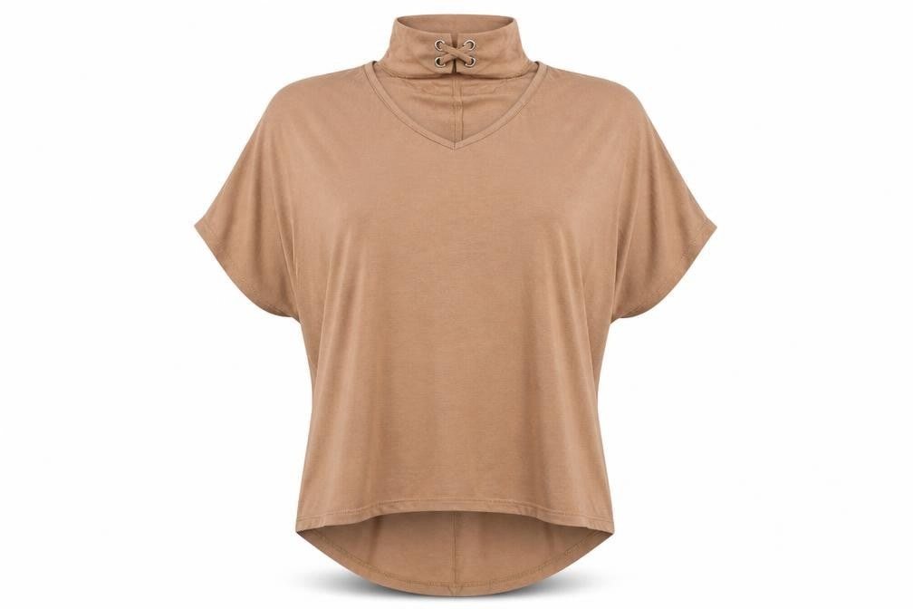 Womens UK Size 12 Select Beige Basic Blouse