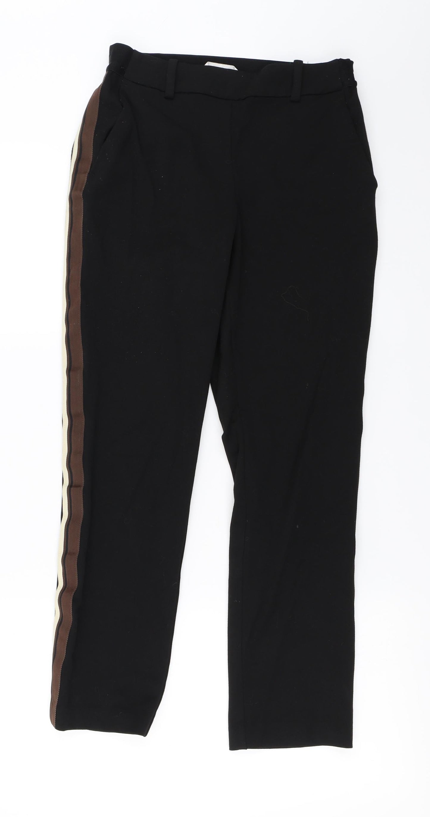 Womens UK Size 8 H&M Regular Fit  Black Trousers