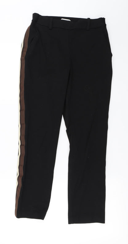 Womens UK Size 8 H&M Regular Fit  Black Trousers
