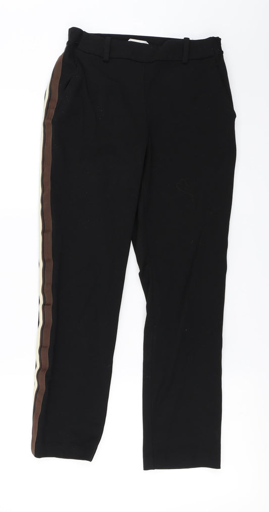 Womens UK Size 8 H&M Regular Fit  Black Trousers