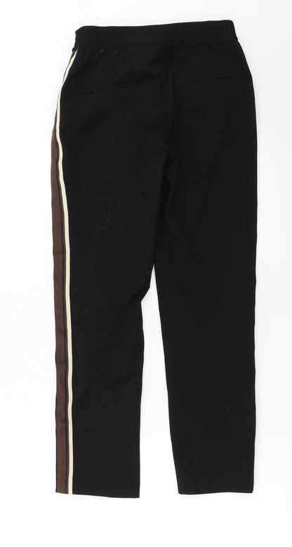Womens UK Size 8 H&M Regular Fit  Black Trousers