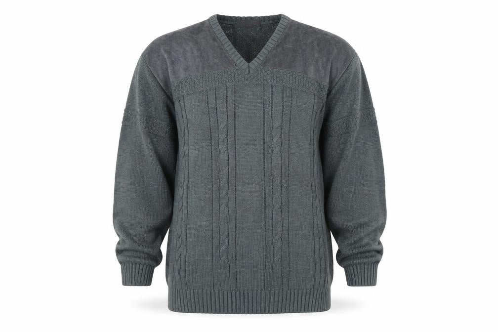 Mens UK Size L BHS Grey Pullover Jumper