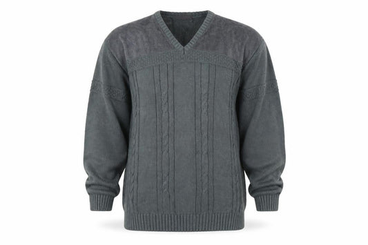 Mens UK Size L BHS Grey Pullover Jumper