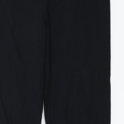 Womens UK Size 23 in Preworn Regular Fit  Black Trousers