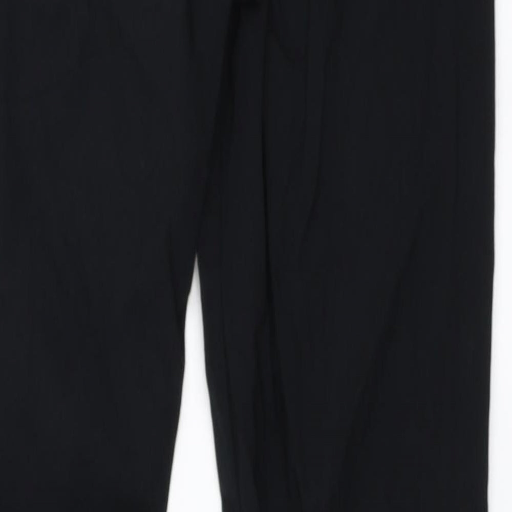 Womens UK Size 23 in Preworn Regular Fit  Black Trousers
