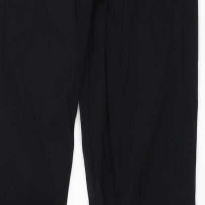 Womens UK Size 23 in Preworn Regular Fit  Black Trousers