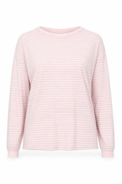 Love To Lounge   Womens Pink Striped  Pullover Jumper Size 14