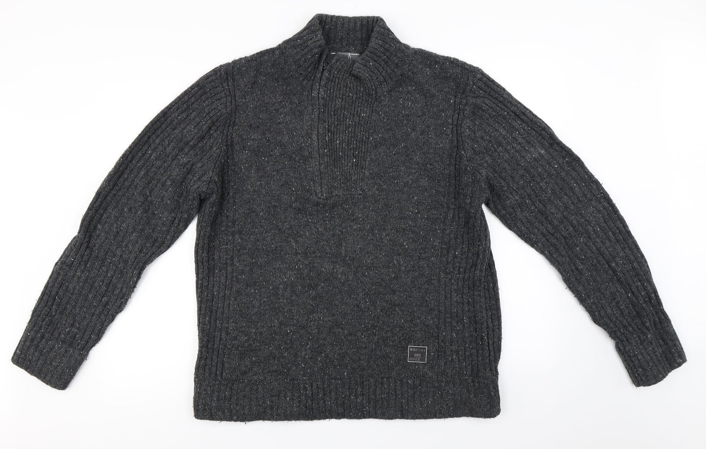 bnz Mens Grey   Pullover Jumper Size M