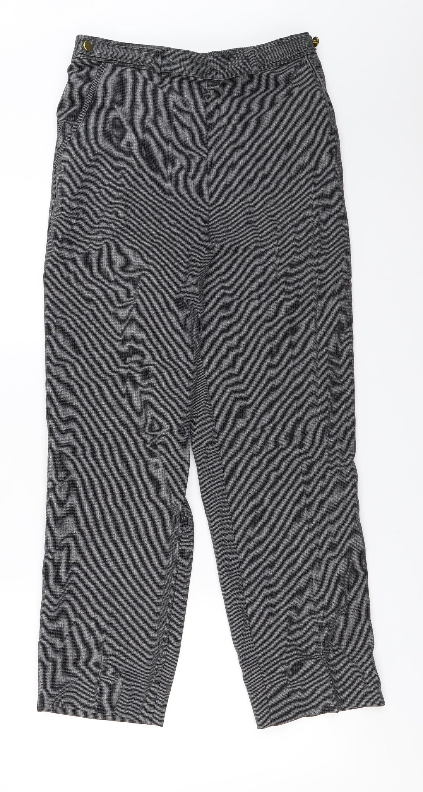 Womens UK Size 10 Marks and Spencer Regular Fit  Grey Trousers