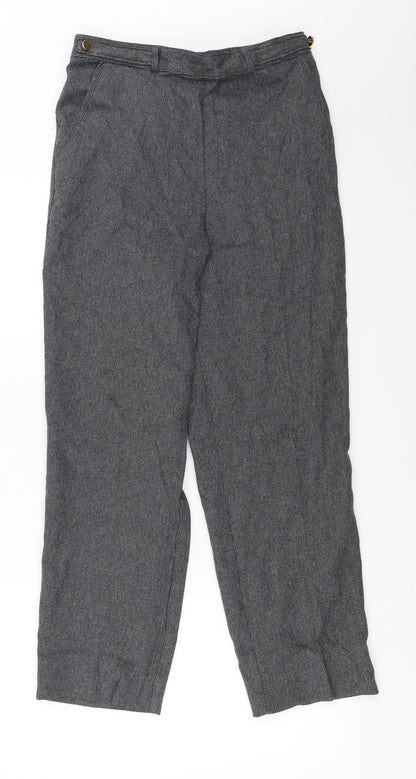 Womens UK Size 10 Marks and Spencer Regular Fit  Grey Trousers