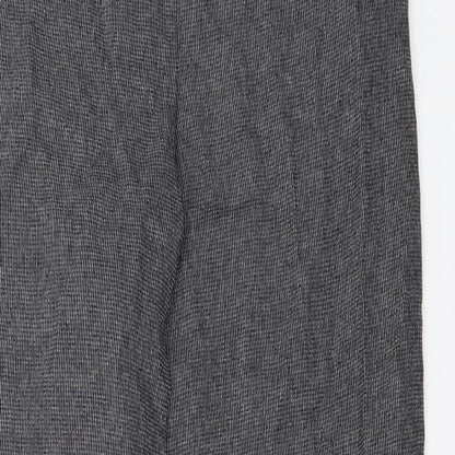 Womens UK Size 10 Marks and Spencer Regular Fit  Grey Trousers
