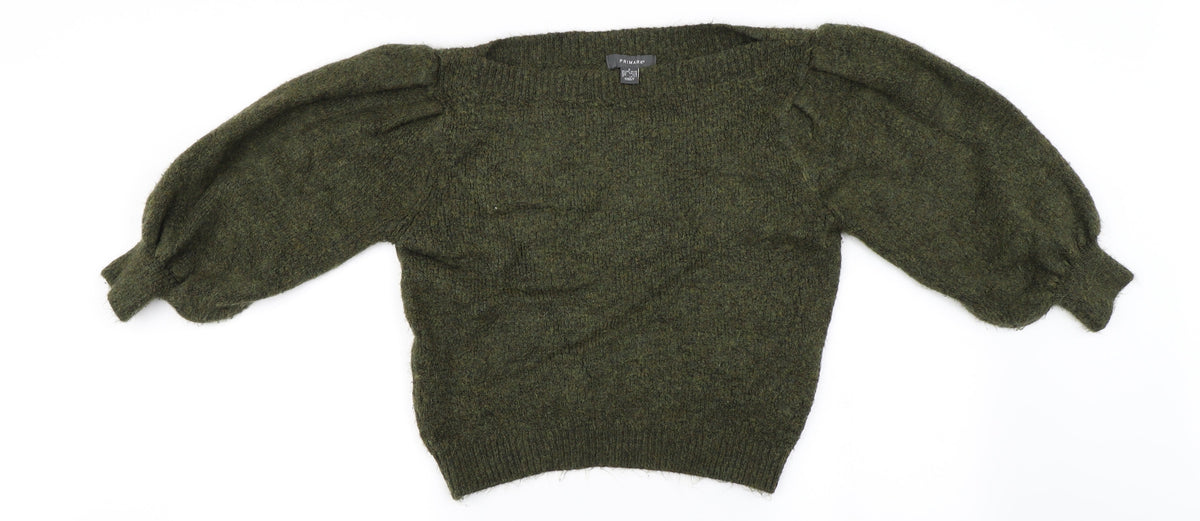 Primark Womens Green   Pullover Jumper Size S