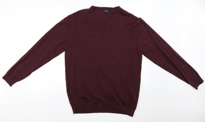 NEXT Mens Red   Pullover Jumper Size L