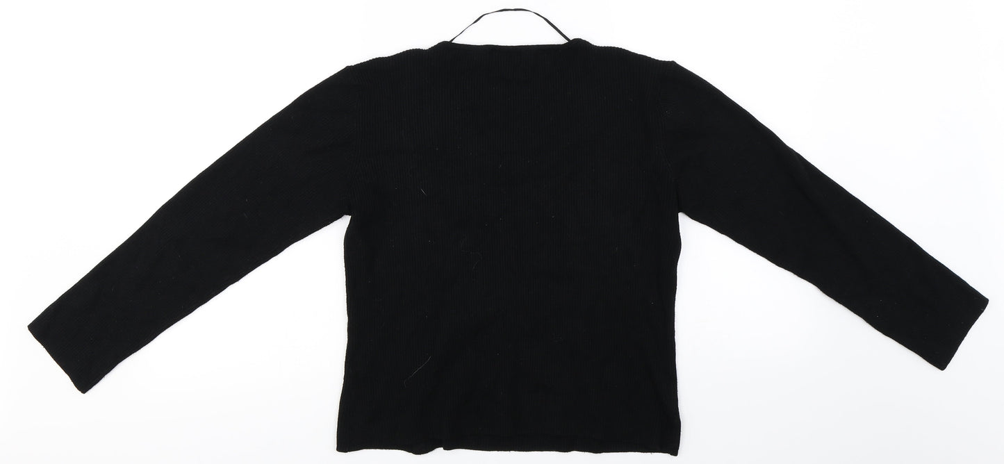 Klass  Womens Black   Pullover Jumper Size M