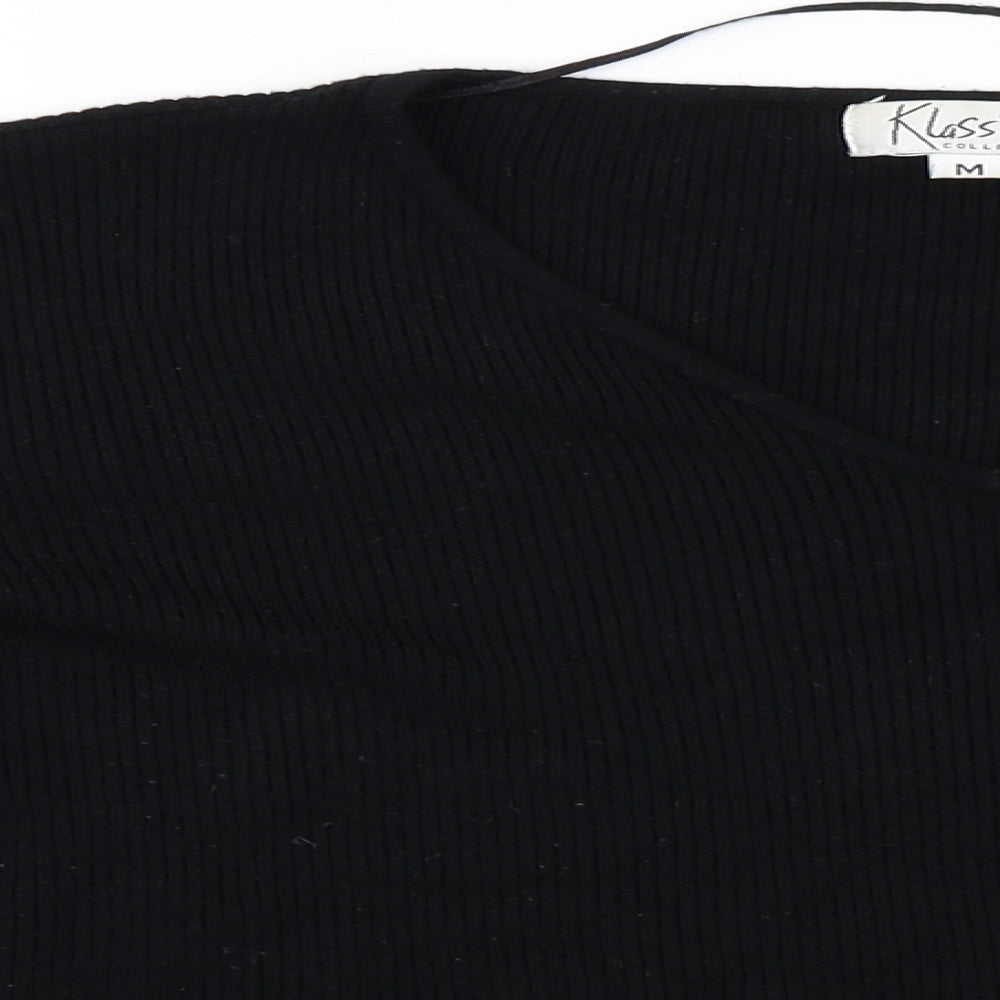 Klass  Womens Black   Pullover Jumper Size M