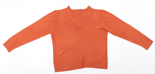 Ann marie  Womens Orange   Pullover Jumper Size XL