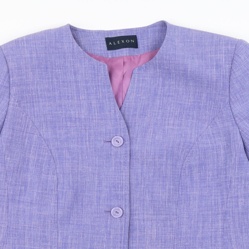 Womens UK Size 18 Alexon Regular Purple Blazer