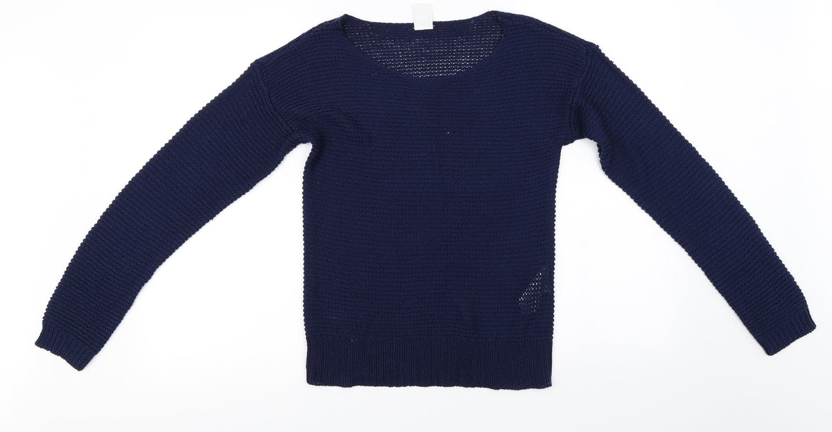 Vero Moda  Womens Blue   Pullover Jumper Size S