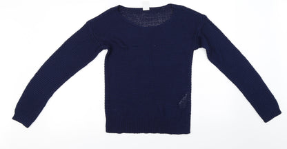 Vero Moda  Womens Blue   Pullover Jumper Size S
