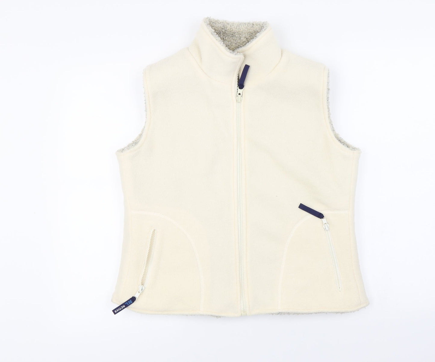 active  Womens Ivory   Gilet Coat Size L