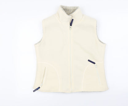 active  Womens Ivory   Gilet Coat Size L