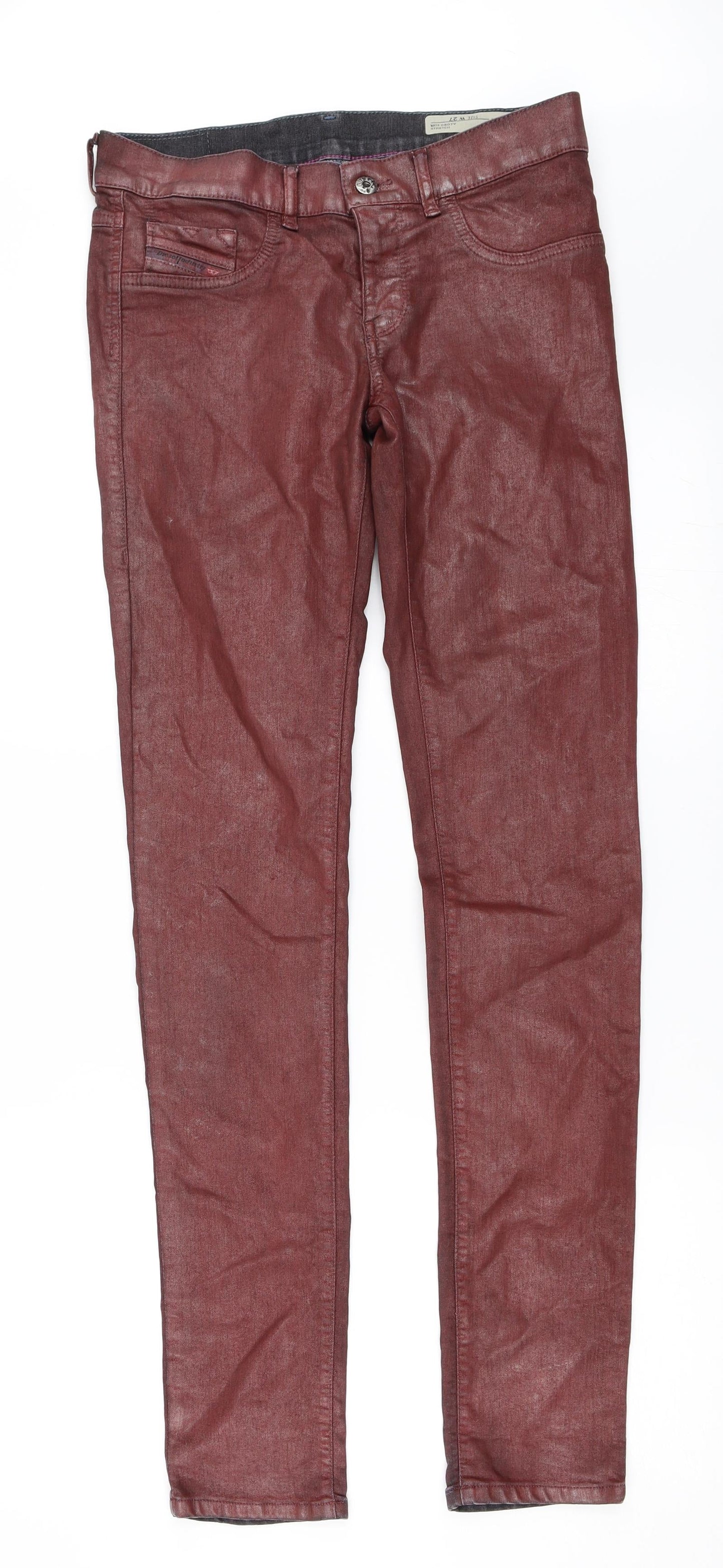 Zara Womens Red   Skinny Jeans Size 27 in L33 in