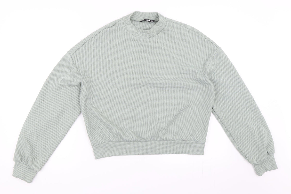 SHEIN Womens Green   Pullover Sweatshirt Size S