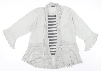 Jenny Loyd Womens Grey   Cardigan Jumper Size L
