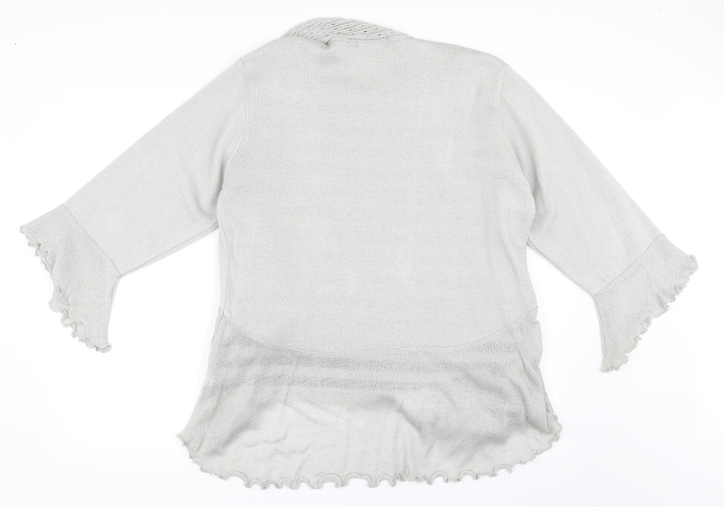 Jenny Loyd Womens Grey   Cardigan Jumper Size L
