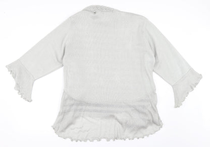 Jenny Loyd Womens Grey   Cardigan Jumper Size L
