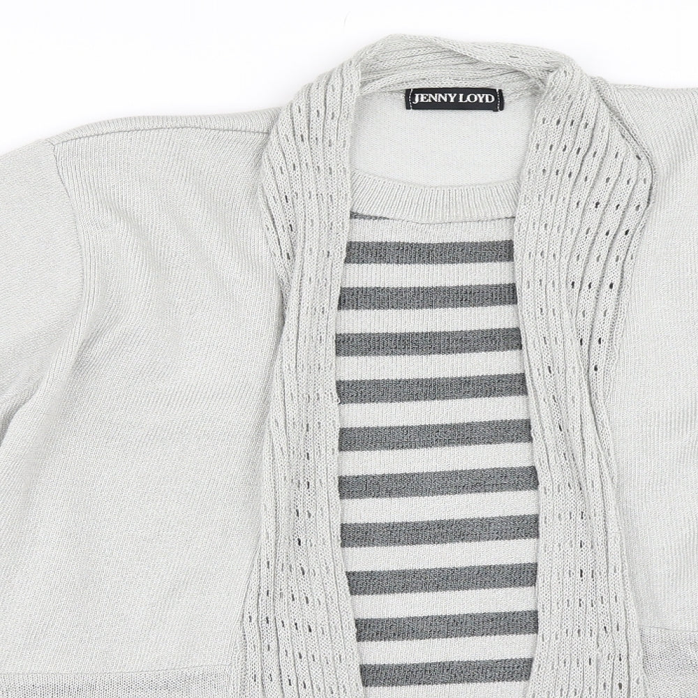 Jenny Loyd Womens Grey   Cardigan Jumper Size L
