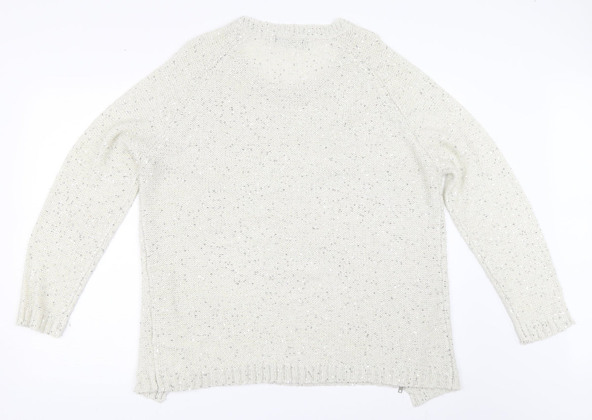 CMD Womens Ivory   Pullover Jumper Size 18