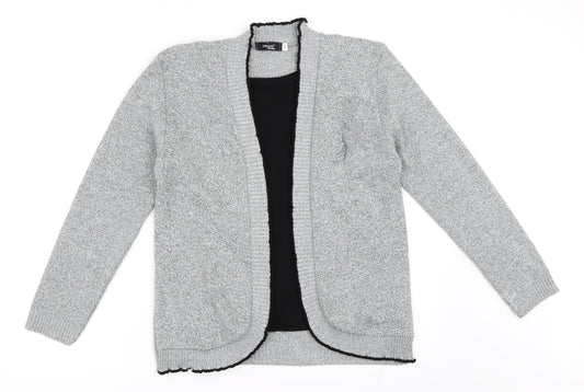 Glimpse Design Womens Grey   Cardigan Jumper Size S