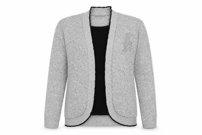 Glimpse Design Womens Grey   Cardigan Jumper Size S