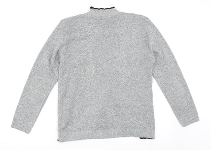 Glimpse Design Womens Grey   Cardigan Jumper Size S